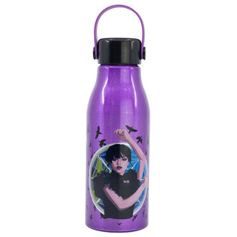 Wednesday Nevermore Flexi alumínium kulacs csavaros kupakkal, akasztóval 760 ml
