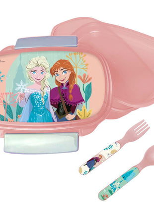 Disney Jégvarázs Together szendvicsdoboz + evőeszköz szett
