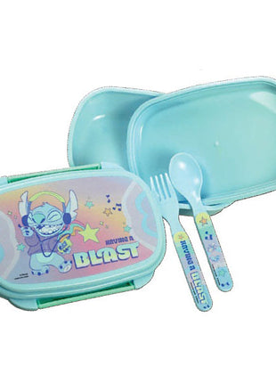 Disney Lilo és Stitch, a csillagkutya Blast szendvicsdoboz + evőeszköz szett