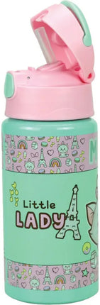 Disney Marie Little Lady alumínium szívószálas kulacs akasztóval 500 mll