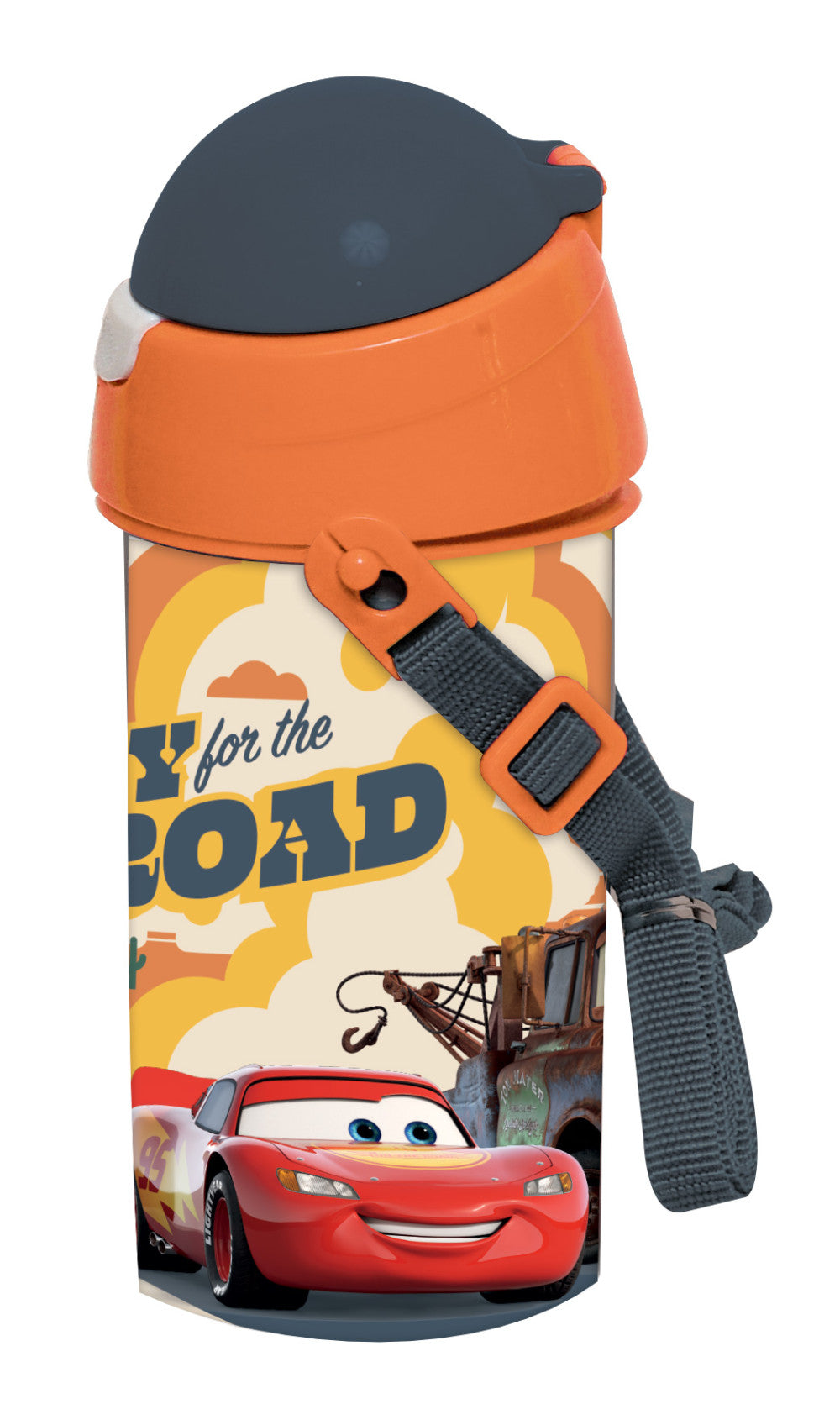 Disney Verdák Road műanyag szívószálas kulacs akasztóval 500 ml