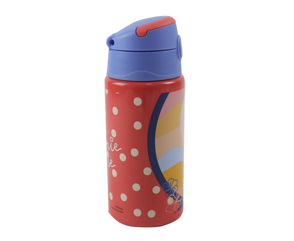 Disney Minnie Summer alumínium szívószálas kulacs akasztóval 500 ml