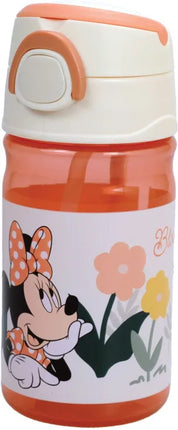 Disney Minnie Floral műanyag szívószálas kulacs akasztóval 350 ml