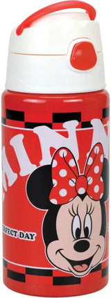 Disney Minnie Bloom alumínium szívószálas kulacs akasztóval 500 ml