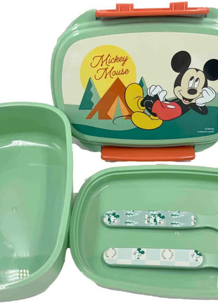 Disney Mickey Nature szendvicsdoboz + evőeszköz szett