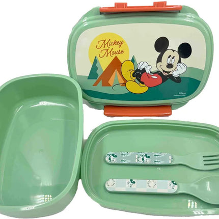Disney Mickey Nature szendvicsdoboz + evőeszköz szett