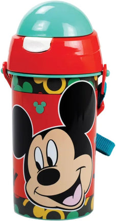 Disney Mickey Oh Boy műanyag szívószálas kulacs akasztóval 500 ml