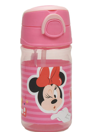Disney Minnie Wink műanyag szívószálas kulacs akasztóval 350 ml