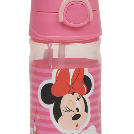Disney Minnie Wink műanyag szívószálas kulacs akasztóval 350 ml