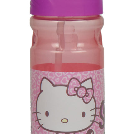 Hello Kitty Sweet műanyag szívószálas kulacs 550 ml
