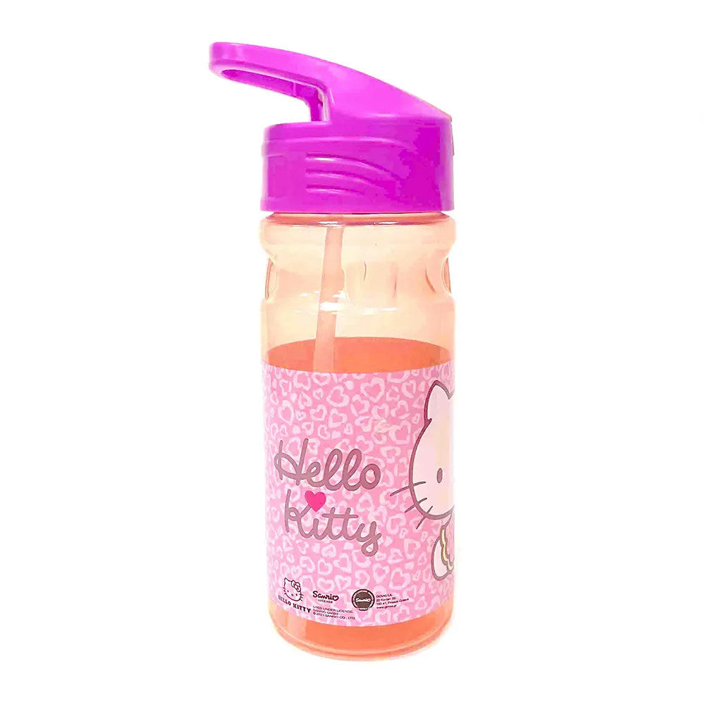 Hello Kitty Sweet műanyag szívószálas kulacs 550 ml