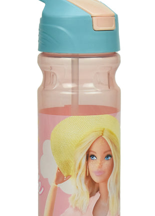Barbie Summer műanyag szívószálas kulacs 500 ml