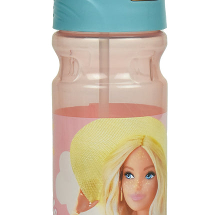 Barbie Summer műanyag szívószálas kulacs 500 ml