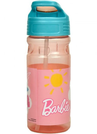 Barbie Summer műanyag szívószálas kulacs 500 ml