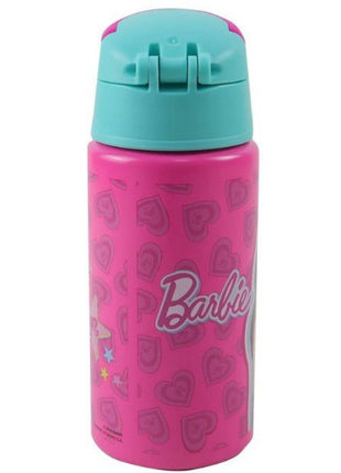 Barbie Love alumínium szívószálas kulacs akasztóval 500 ml