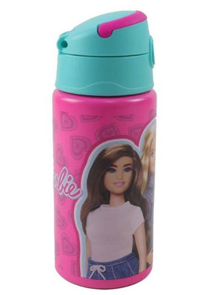 Barbie Love alumínium szívószálas kulacs akasztóval 500 ml