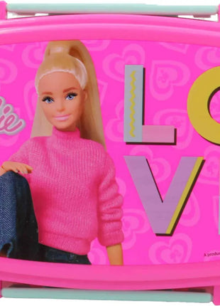 Barbie Love szendvicsdoboz + evőeszköz szett