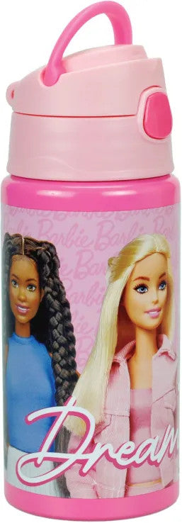 Barbie Dream Team alumínium szívószálas kulacs akasztóval 500 ml