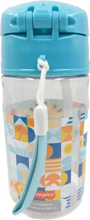 Fisher-Price Animals Tyger műanyag szívószálas kulacs akasztóval 350 ml