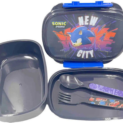 Sonic a sündisznó Get Me szendvicsdoboz + evőeszköz szett