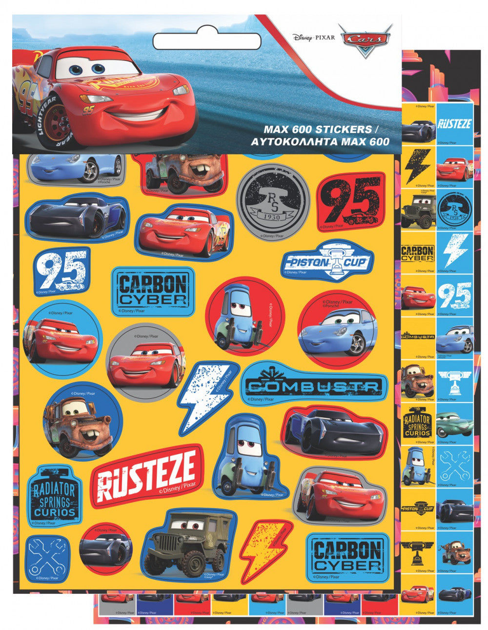 Disney Verdák Adventure 600 darabos matrica szett