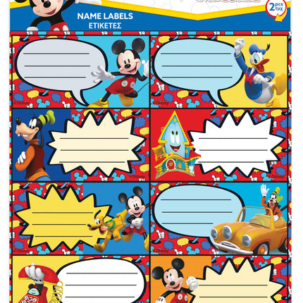 Disney Mickey Fun Times füzetcímke 16 db-os