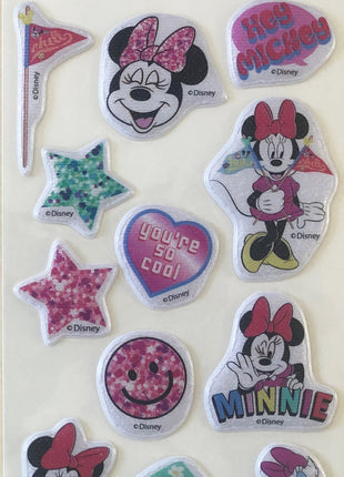 Disney Minnie Smiles csillogó pufi szivacs matrica szett