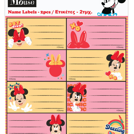 Disney Minnie Wink füzetcímke 16 db-os