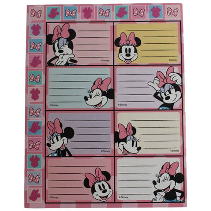 Disney Minnie Joy füzetcímke matricával 16 db-os