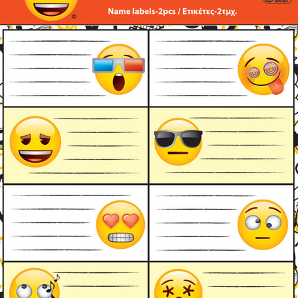 Emoji Fun füzetcímke 16 db-os