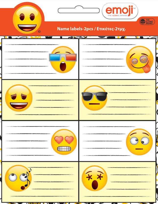 Emoji Fun füzetcímke 16 db-os