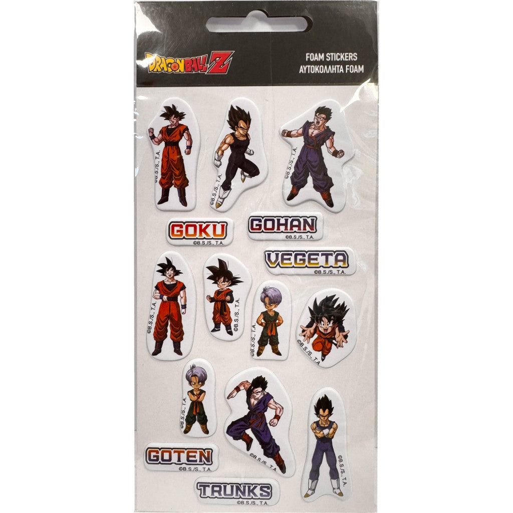 Dragon Ball Gohan pufi szivacs matrica szett