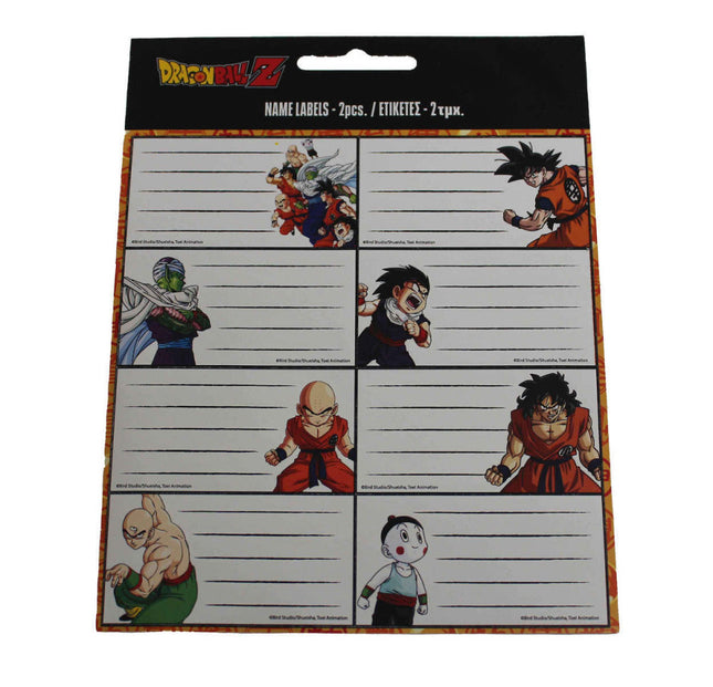 Dragon Ball Z-Fighter füzetcímke 16 db-os