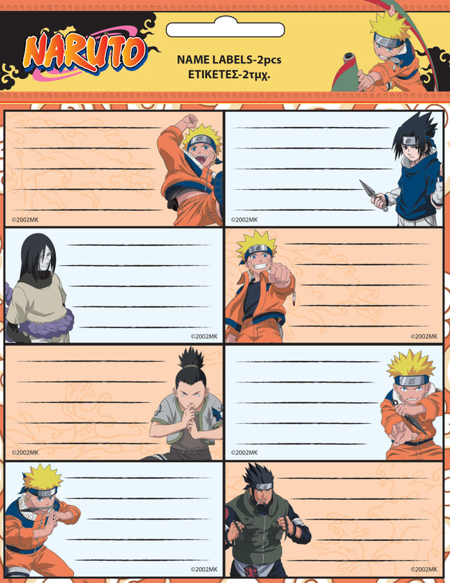 Naruto Fire füzetcímke 16 db-os
