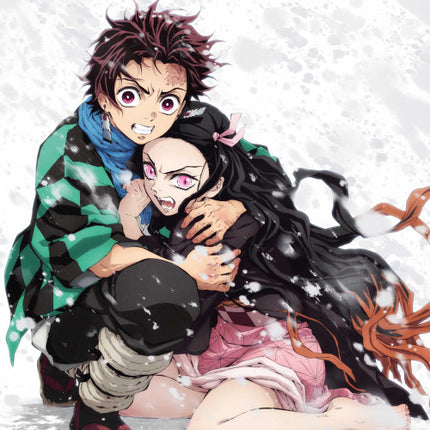 Demon Slayer Siblings fürdőlepedő, strand törölköző 70x140cm