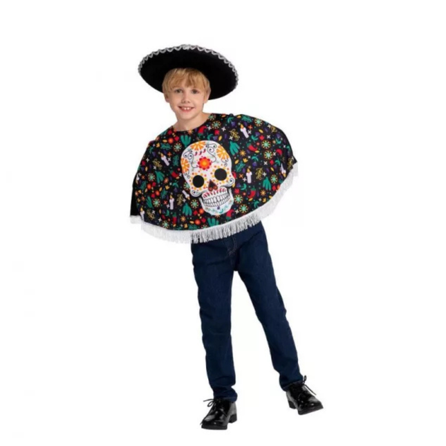 Halloween Day Of The Dead gyerek jelmez 120–130 cm méretben