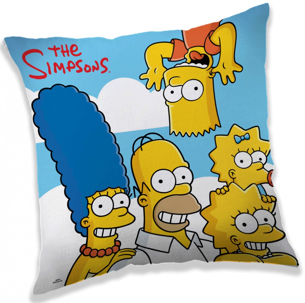 A Simpson család Clouds párna, díszpárna 40 x 40 cm