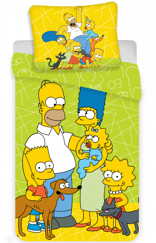 A Simpson család Family ágyneműhuzat 140×200cm, 70×90 cm