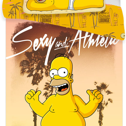 A Simpson család Beach ágyneműhuzat 140×200cm, 70×90 cm