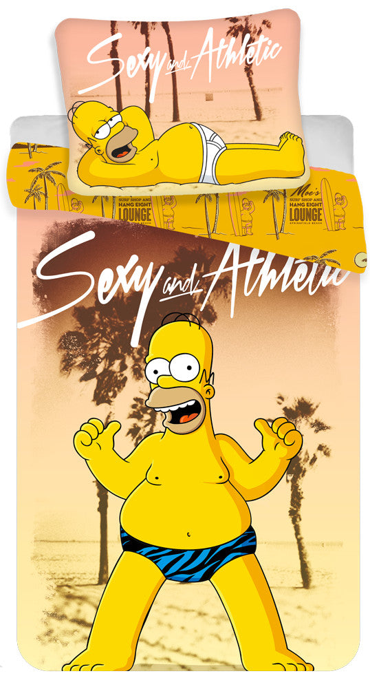 A Simpson család Beach ágyneműhuzat 140×200cm, 70×90 cm
