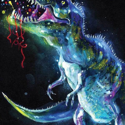 Dinoszaurusz Neon fürdőlepedő, strand törölköző 70x140cm