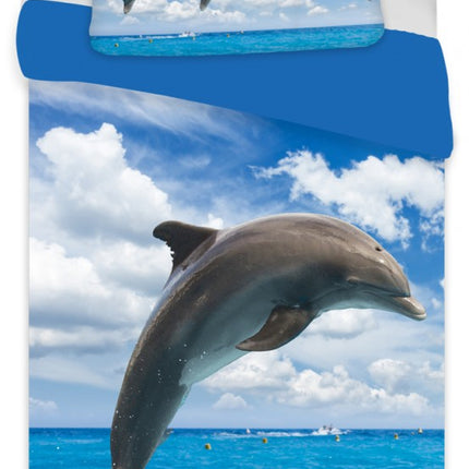 Delfin Blue ágyneműhuzat 140×200cm, 70×90 cm