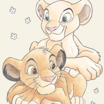 Disney Az Oroszlánkirály Simba & Nala fürdőlepedő, strand törölköző 70*140cm