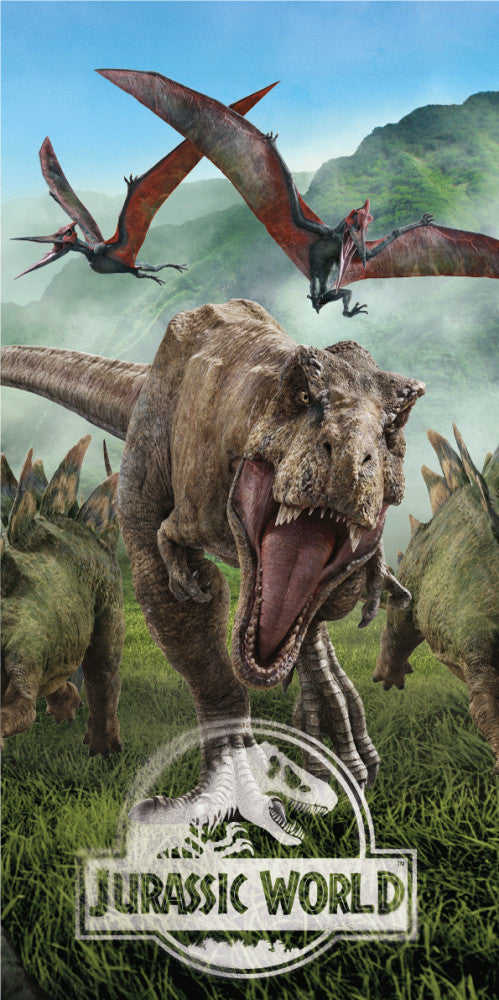 Jurassic World Forest fürdőlepedő, strand törölköző 70*140cm