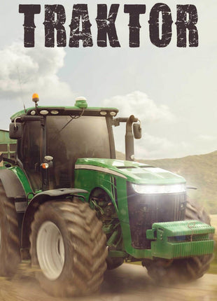 Traktor Green fürdőlepedő, strand törölköző 70x140cm