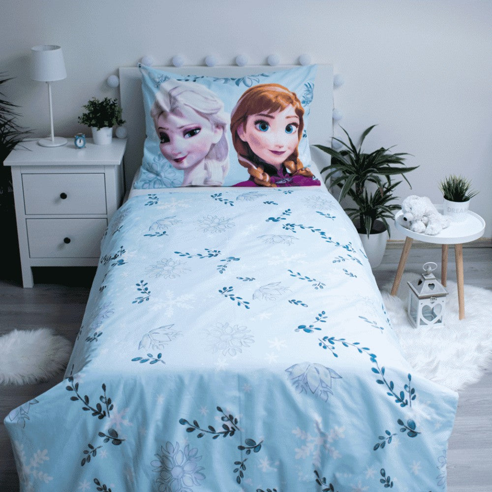 Disney Jégvarázs Floral ágyneműhuzat 140×200cm, 70×90 cm