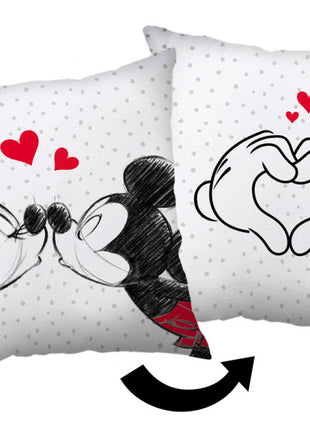 Disney Minnie, Mickey Love párna, díszpárna 40x40 cm