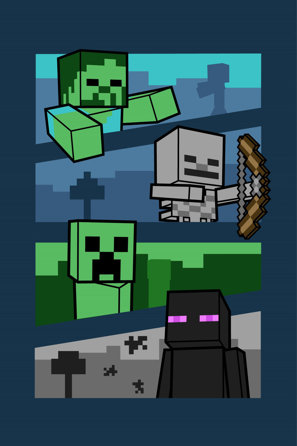 Minecraft Adventure polár takaró 100x150cm