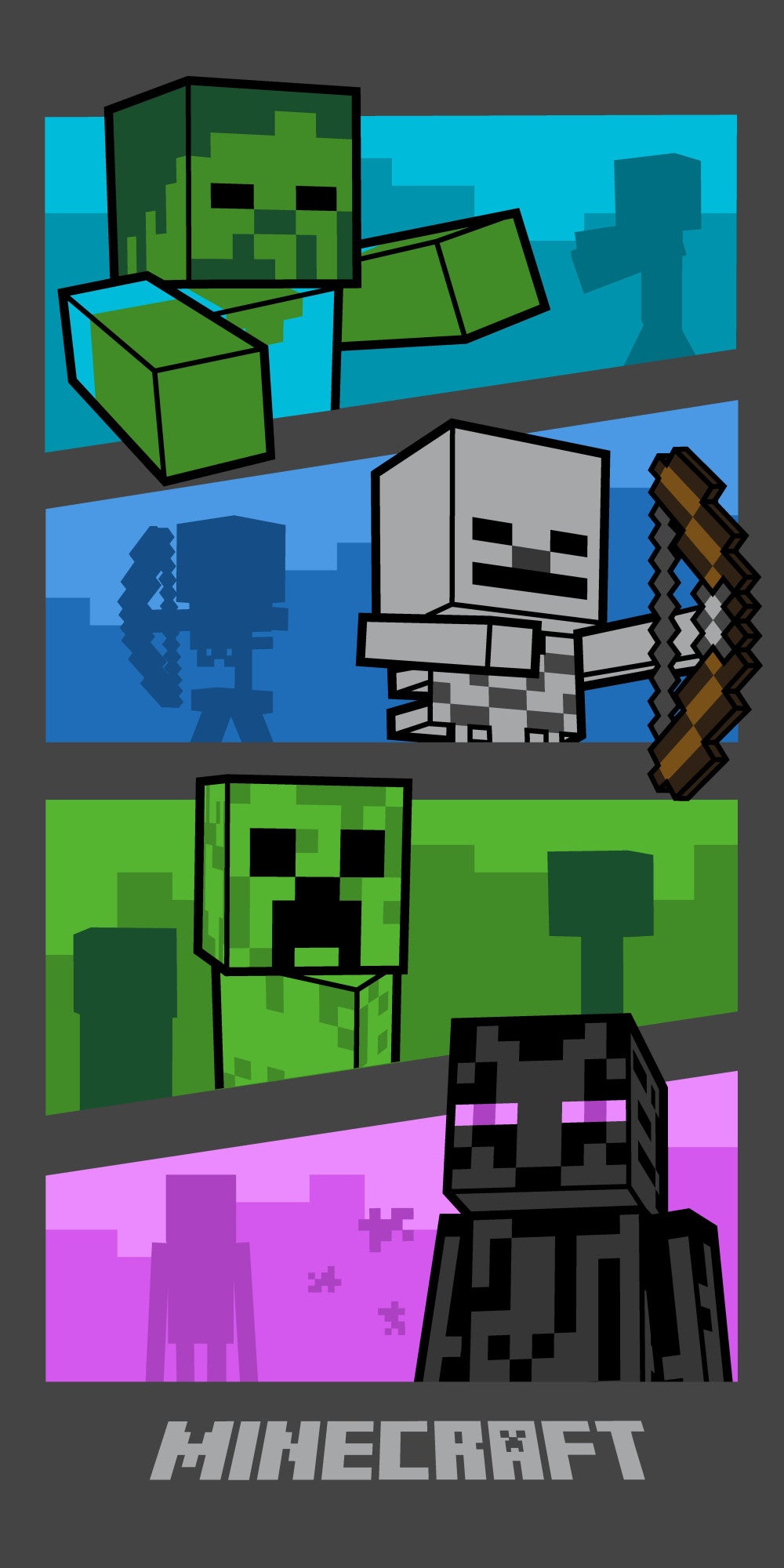 Minecraft Adventure fürdőlepedő, strand törölköző 70x140cm