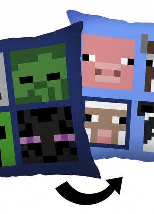 Minecraft Bad Mobs párna, díszpárna 40 x 40 cm